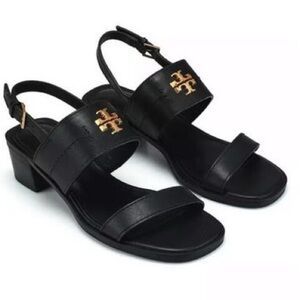Tory Burch Black Leather Sandals